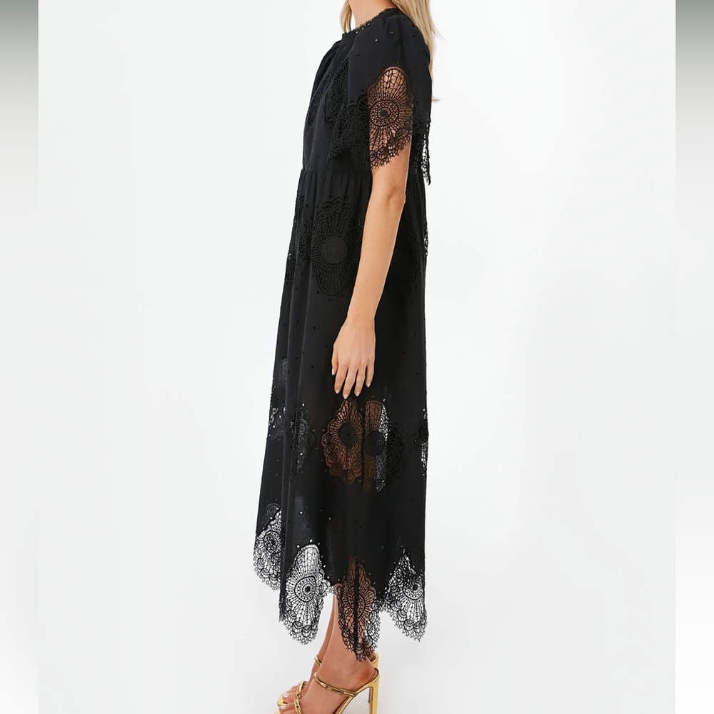 Tuckernuck Black Lace Midi Dress - Picture 3 of 9